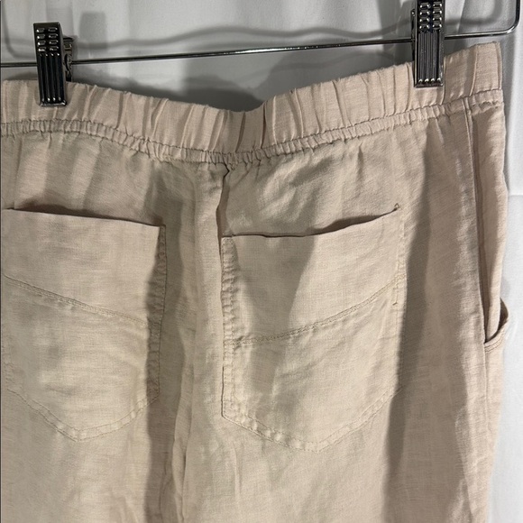 XCVI Beige Wide-Leg Linen Pants Size Small - Picture 7 of 10